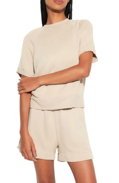 Spiritual Gangster Monroe Short Sleeve Sweatshirt In Palo Santo