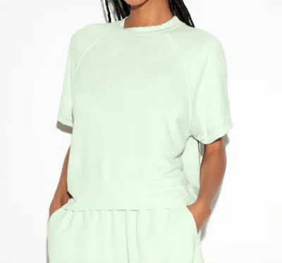 Spiritual Gangster Monroe Ss Sweatshirt In Beach Glass In Multi