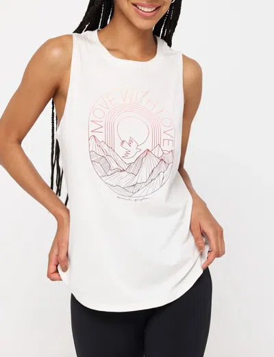 Spiritual Gangster Move With Love Jade Tank In White
