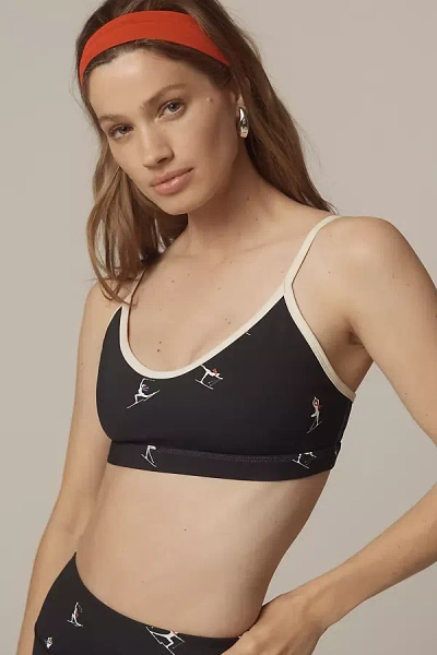 Spiritual Gangster Namaski Horizon Sports Bra In Black