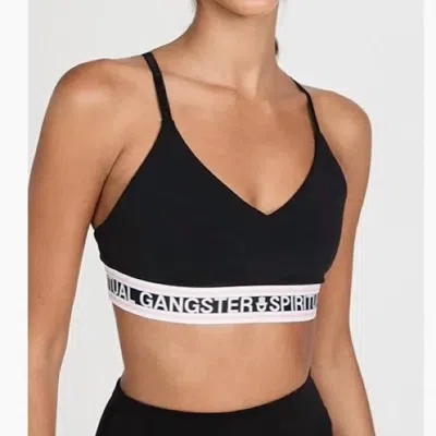 Spiritual Gangster Nikki Dream Tech Eco Sports Bra In Black
