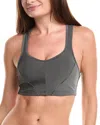 Spiritual Gangster Norah 2-tone Longline Bra In Gray