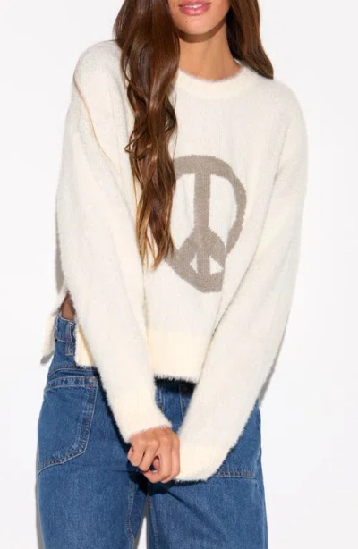 Spiritual Gangster Peace Keats Intarsia Sweater In Multi