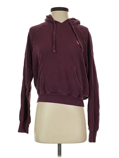 Pre-owned Spiritual Gangster Pullover Hoodie In Burgundy