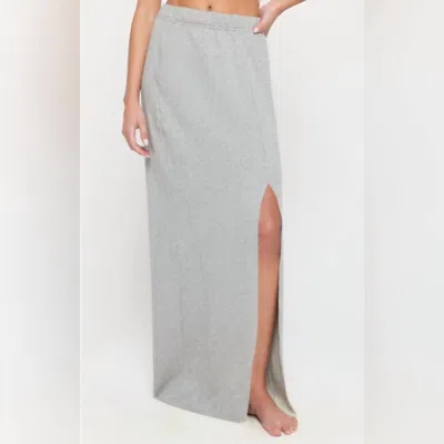 Spiritual Gangster Quinn Maxi Skirt In Heather Ash In Gray