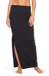 Spiritual Gangster Raquel Rib Maxi Skirt In Black