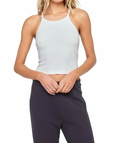 Spiritual Gangster Remi Rib Crop Tank In Grey In Gray