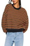 Spiritual Gangster Rue Ottoman Oversize Sweater In Multi