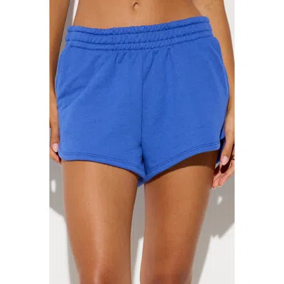 Spiritual Gangster Sadie Cotton Blend Shorts In Blue