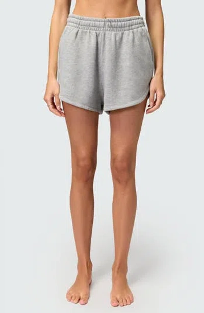 Spiritual Gangster Sadie Cotton Blend Sweat Shorts In Heather Ash
