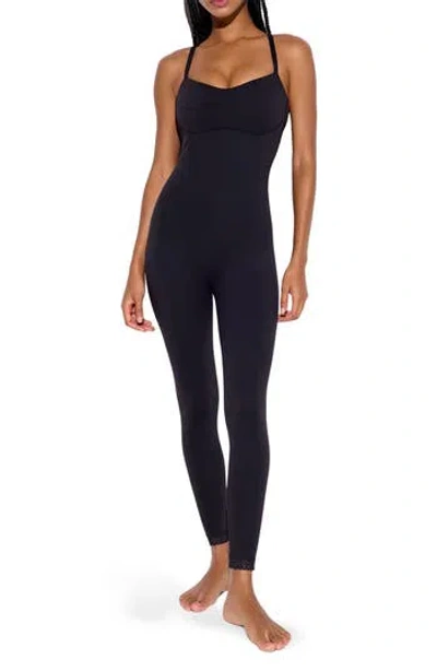 Spiritual Gangster Selena 7/8 Compression Jumpsuit In Black
