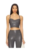 Spiritual Gangster Selena High Gloss Bra In Ash
