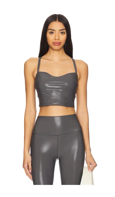 Spiritual Gangster Selena High Gloss Bra In Ash