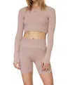 Spiritual Gangster Athena Heather Seamless Longline Top In Grey