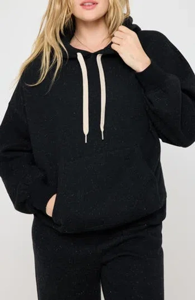 Spiritual Gangster Shimmer Easy Cozy Hoodie In Black