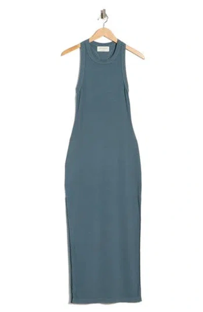 Spiritual Gangster Simone Rib Maxi Dress In Blue