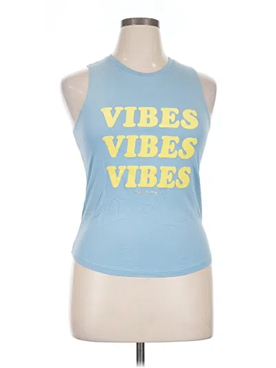 Pre-owned Spiritual Gangster Sleeveless T-shirt In Blue