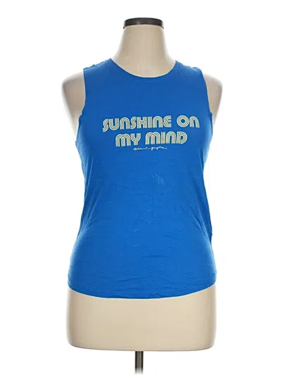 Pre-owned Spiritual Gangster Sleeveless T-shirt In Blue