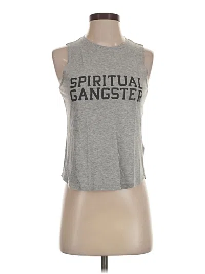 Pre-owned Spiritual Gangster Sleeveless T-shirt In Gray
