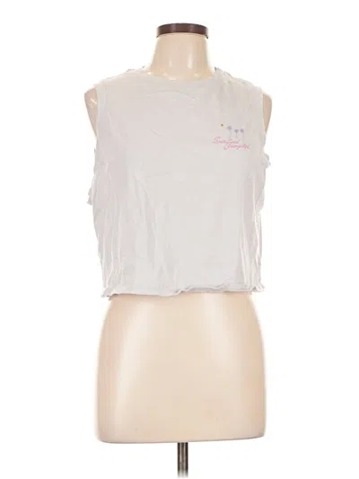 Pre-owned Spiritual Gangster Sleeveless T-shirt In Silver