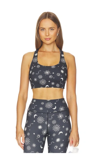 Spiritual Gangster Solstice Frankie Sports Bra In Blue