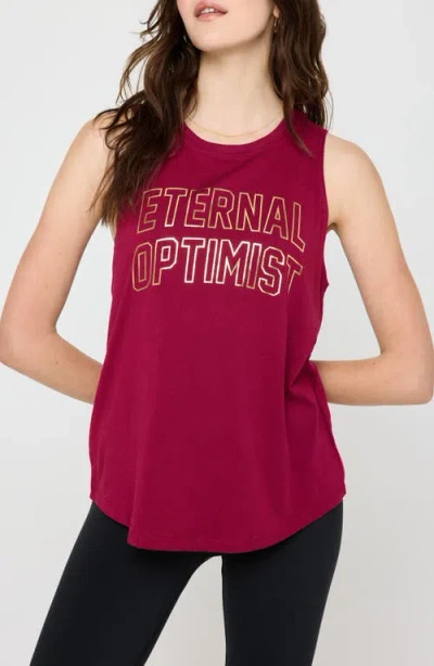 Spiritual Gangster Spiritual Optimist Graphic Tank In Port