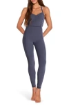 Spiritual Gangster Stella 7/8 Jumpsuit In Blue