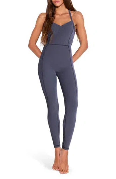 Spiritual Gangster Stella 7/8 Jumpsuit In Blue