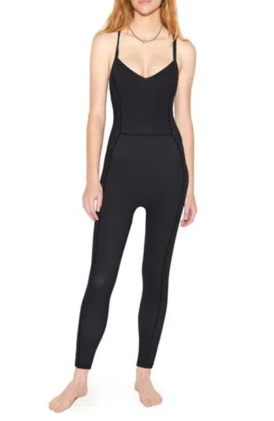 Spiritual Gangster Stella Athletic Jumpsuit In Black