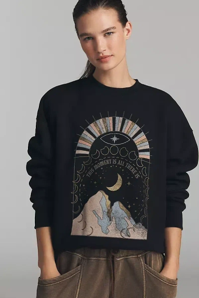 Spiritual Gangster Sublime Crew-neck Graphic Sweatshirt In Black