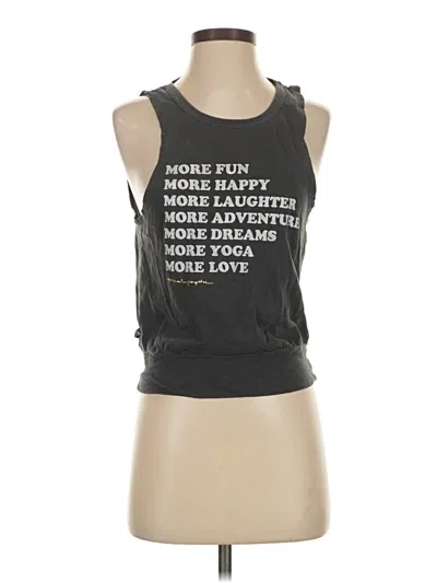 Pre-owned Spiritual Gangster Tank Top Black Halter Neckline Tops