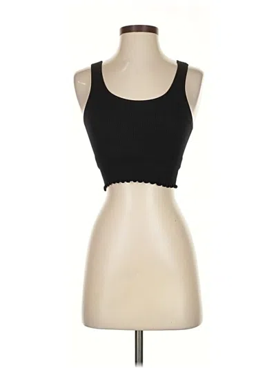 Pre-owned Spiritual Gangster Tank Top Black Strapless Neckline Tops