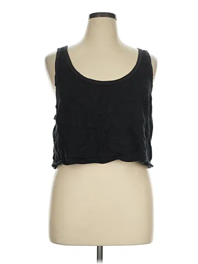Pre-owned Spiritual Gangster Tank Top Black Strapless Neckline Tops
