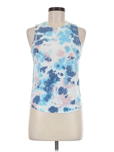 Pre-owned Spiritual Gangster Tank Top Blue Halter Neckline Tops