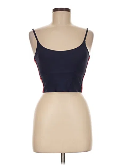 Pre-owned Spiritual Gangster Tank Top Blue Strapless Neckline Tops