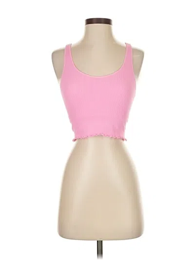 Pre-owned Spiritual Gangster Tank Top Pink Strapless Neckline Tops