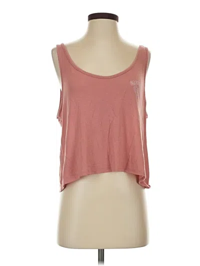 Pre-owned Spiritual Gangster Tank Top Pink Strapless Neckline Tops