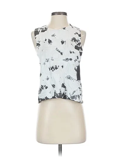 Pre-owned Spiritual Gangster Tank Top Silver Halter Neckline Tops