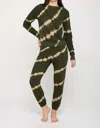 Spiritual Gangster Tie-dye Luna Sweatpant In Green