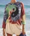 Spiritual Gangster Tie Dye Maude Sweater In Multi
