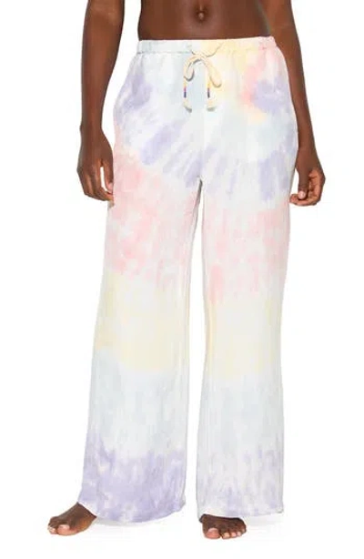 Spiritual Gangster Toluca Linen Blend Pants In Multi