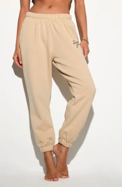 Spiritual Gangster Vice Westside Cotton Sweatpants In Brown