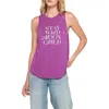 Spiritual Gangster Wild Moon Jade Muscle Tank Top Womens Purple Stretch Red161 In Purple
