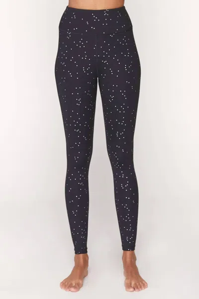 Spiritual Gangster Women's Essential High Waist Legging In Black With Stars