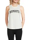 Spiritual Gangster Women's Namaste Muscle Tee In Cream