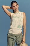 Spiritual Gangster X Anthropologie Bowery Tank Top In Green