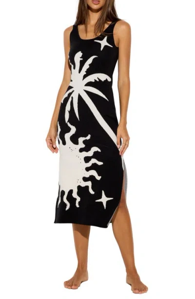 Spiritual Gangster Yasmin Sundrift Jacquard Dress In Black