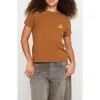 Spiritual Gangster Yin & Yang Lila Graphic T-shirt In Brown