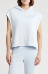 Spiritual Gangster Yin Yang Peace Haven Sleeveless Hoodie In Windsurfer