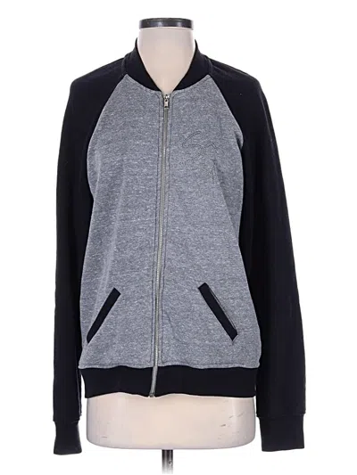 Pre-owned Spiritual Gangster Zip Up Hoodie In Gray